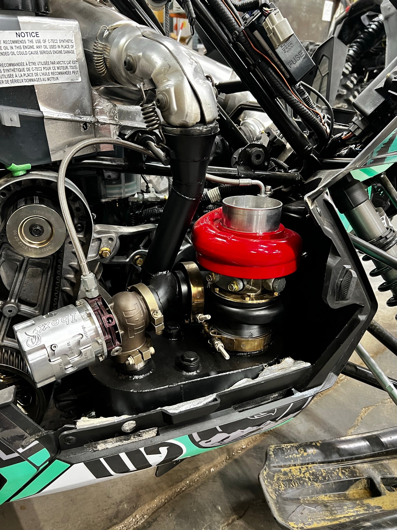Arctic Cat M8 Track and Skid Install onto a M7 - YouTube